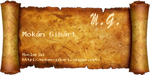 Mokán Gibárt névjegykártya